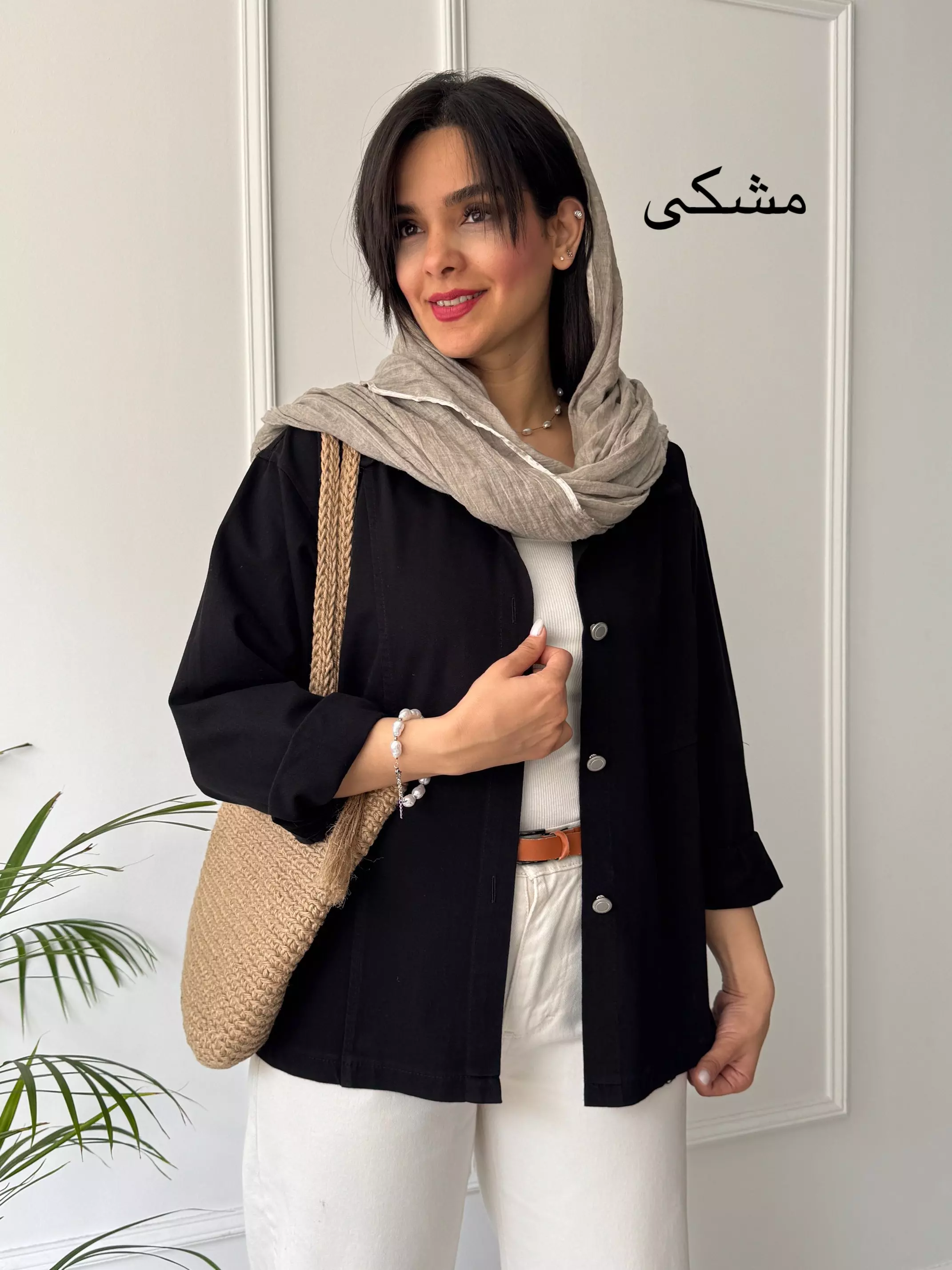 مانتو کتان کاغذی آلما